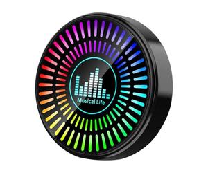 Diffuseur D'aromathérapie Pour Voiture - Dispositif De Parfum Lumineux À Sortie Contrôlée Par Le Son | Idéal Pour L’intérieur Du Véhicule, Les Accessoires De Voiture Pour Hommes, La Chambre À