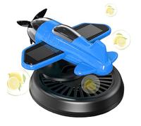 Diffuseur d'Aromathérapie pour Voiture - Ornement Rotatif Éliminateur d'Odeurs pour Voiture à Energie Solaire avec Forme d'Avions - Désodorisant à Longue Durée pour VR, Camion, Pick-up, Remorque