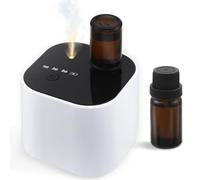 Diffuseur d'Aromathérapie Sans Fil & Sans Eau - Batterie 2000mAh, Portée 100㎡ - Diffuseur à Brume Froide pour Huiles Essentielles avec 3 Modes & Fonction Cycle - Inclus 10ml Huile de Thé Blanc pour Vo