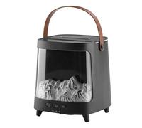 Diffuseur d'arôme de flamme à sept couleurs : appareil d'aromathérapie à ultrasons intelligent de 200 ml avec fonction de minuterie, machine à brume silencieuse pour chambre à coucher,