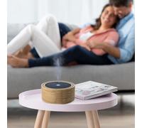 Medisana AD 625 Diffuseur d'arôme avec optique bambou, diffuseur de parfum avec minuterie, désodorisant électrique pour huiles essentielles, lumière bien-être en 6 couleurs