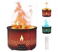 Diffuseur d'Arôme Flamme Volcan Humidificateur: Diffuseur de Parfum d'Huile Essentielle à Ultrasons avec 360ml de Grande Capacité, 2-en-1 Diffuseur d'Huile Essentielle avec Fonction de Minuteur