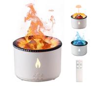Diffuseur d'Arôme Flamme Volcan Humidificateur: Humidificateur d'Aromathérapie de 2 Mode de Brume Télécommande Huile Diffuseur de Brume Froide avec Veilleuse pour Maison, Salle de Sport