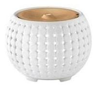 Diffuseur d'arômes à ultrasons Ellia Gather avec échantillons d'huile essentielle, éclairage d'ambiance, sons apaisants et télécommande, couleur crème G