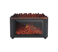 Diffuseur d'arômes de cheminée - Humidificateur ultrasonique silencieux de 5,51 pouces | Diffuseur d'huile de flamme de 160 ml avec 7 couleurs, atmosphère relaxante, décoration pour chambre à coucher