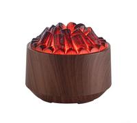 Diffuseur d'arômes de flamme avec connexion USB, offrant un grand volume de brume, deux réglages de minuterie et des couleurs de lumière réglables pour la guérison et la relaxation (A)