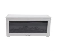 Diffuseur d'arômes de flamme électrique avec effet de cheminée 3D, humidificateur silencieux de 280 ml pour huiles essentielles, brume télécommandée, veilleuse pour chambre à coucher, salon