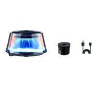 Diffuseur d'arômes de voiture Smart Start Stop pour brume 6 LED | Plastique ABS, 30 jours pour batterie, 360° pour brume, cartouche remplaçable, rechargeable par USB, compatible