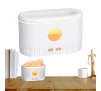Diffuseur d'arômes | Diffuseur à flammes colorées 200 ml avec humidificateur - Arrêt automatique sans eau pour SPA Yoga Hotel Purificateur d'air avec aromathérapie