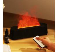 Diffuseur d'arômes Flammen, Diffusion d'huiles essentielles avec télécommande, 7 Couleurs, humidificateur et Parfum d'ambiance pour Enfants, Maison et Bureau, arrêt Automatique sans Eau