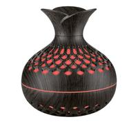Diffuseur d'arômes humidificateur 7 couleurs effet bois désodorisant | Créez un apaisant avec une brume silencieuse et sept couleurs changeantes pour vous aider à vous détendre après une longue
