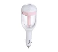 Diffuseur D'arômes Humidificateur Mini pour Voiture 50ml Rose ABS PP | Brumisation 25ml/h, Alimentation Dc 12 V, Réglage Directionnel, pour Habitacle, Déplacements Quotidiens