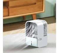 Diffuseur d'arômes portable aquarelle,ventilateur USB aste,humidificateurs de pulvérisation de bureau,refroidisseur d'air domestique pour chambre - Type White A battery