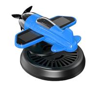 Diffuseur d'arômes pour voiture - Fonctionne à l'énergie solaire rotative en forme d'avion et aromathérapie, désodorisant longue durée pour intérieur de voiture, camion, camionnette, berline