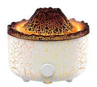Diffuseur d'arômes volcaniques avec Une capacité de réservoir de 560 ML et Une Puissance de 10 W, Deux Modes de Brume (30-60 ML/h) avec Un Design à Texture craquelée, 128 x 162 mm pour l'aromat White