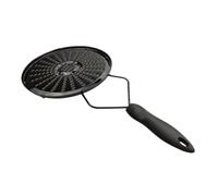 Diffuseur de Chaleur à Poignée, Plaque Émail Fer pour Cuisson | Adaptateur à Induction, Chauffe Rapide et Homogène, pour Casseroles Fer, Gaz et Plaques Électriques Noir
