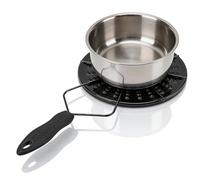 Diffuseur de chaleur, garde de flamme de réducteur avec poignée anti-scolaire en fonte à mijotage de poêle à gaz à la plaque à gaz pour poêle à feu ouvert