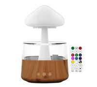 Diffuseur de champignons, diffuseur d'huiles essentielles compact et portable, produit d'aromathérapie avec lumières LED, améliore l'atmosphère dans les salles de conférence, les spas, les voyages en