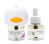 Diffuseur de chat apaisant, diffuseur apaisant Multi Chat, Diffuseur de Chauffage Que Le Stress, 96 ml de Stress Spray Plug-in Portable pour Visites vétérinaires, Nouvelle Adaptation