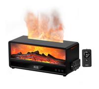 Diffuseur de cheminée de Noël Diffuseur flamme réaliste avec télécommande | Capacité de 250 ml, ambiance de flamme confortable, contrôle minuterie, diffusion rapide, utilisation à la maison/au bureau