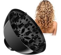 Diffuseur De Cheveux Bouclés,Seche Cheveux Diffuseur Boucle,Embout Diffuseur Universel,Noir Diffuséur Seche Chéveux,Pour sèche-Cheveux pour sèche-Cheveux avec buse,Accessoire pour Sèche-Cheveux
