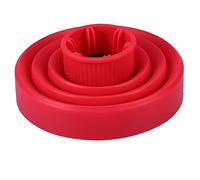 Diffuseur de cheveux universel volumisant, diffuseur de sèche-cheveux pliable et pliable, outil de coiffure, 5 couleurs en option (noir, rouge, bleu, rose, vert) (Red)