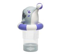 Diffuseur De Chlore Flottant, Flotteur Doseur De Piscine en F-Orme De Dauphin pour Pastilles De Chlore Et De Brome De 7,5 Cm, Distributeur De Chlore Flottant pour Piscines Spas Et Fontaines
