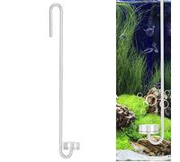 Diffuseur de CO2 Compteur de Bulles en Acier Inoxydable avec Tube de Liaison en U pour Plantes d'aquarium Herbe à l'eau