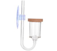 Diffuseur de CO2 d'aquarium 2 en 1 avec Compteur de Bulles intégré diffuseur de dioxyde de Carbone d'aquarium Transparent pour Plantes d'aquarium Herbe d'eau(L)