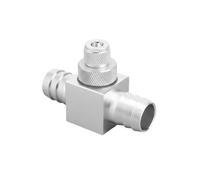 Diffuseur de CO2 Externe pour Aquarium en Aluminium Anodisé, Installation sur Tuyau 12/16/20mm, Atomisation Efficace avec Clapet Anti-Retour, clapet intégré Disque de Diffusion Remplaçable, 6,5x4,5cm