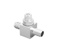 Diffuseur de CO2 Externe pour Aquarium en Aluminium Anodisé, Installation sur Tuyau 12/16/20mm, Atomisation Efficace avec Clapet Anti-Retour, clapet intégré Disque de Diffusion Remplaçable, 6,5x4,5cm