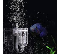 Diffuseur de CO2 pour Aquarium - Haute Transparent - Verre Diffuseur de Poisson Réservoir de Dioxyde de Carbone - Réacteur raffineur - pour Plantes d'eau