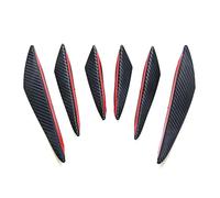 Diffuseur De Décoration De Lèvre De Pare-chocs Avant, Splitte, Réglage De Voiture, Décor De Canard Voiture Aileron Latéraux Garniture(6PCS Carbon Pattern)