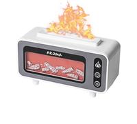 Diffuseur de feu - Humidificateur USB intelligent, atomiseur de lumière LED, purificateur d'air silencieux, équilibrage l'humidité avec effet flamme, concept d'amélioration