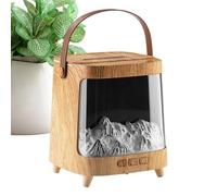 Diffuseur de Flamme - Diffuseur Humidificateur 7 Couleurs pour Cheminée - Appareil d'Aromathérapie Intelligent 200ml Ultra Silencieuse avec Minuterie,Pour Comptoir Bureau Chambre à Coucher