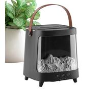 Diffuseur De Flamme Humidificateur,Diffuseur D'Air Flamme Lumineuse 7 Couleurs - 200ml Ultra-Silencieux Avec Télécommande Intelligente Minuterie - Pour Salon Bureau Comptoir