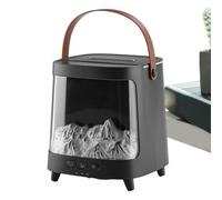 Diffuseur de flamme lumineux à 7 couleurs, avec minuteur, machine d'aromathérapie silencieuse, 200 ml, pour chambre à coucher, bureau, maison, bureau
