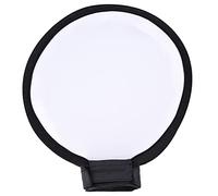 Diffuseur de Flash Rond Softbox avec Sangle Réglable, Couche de Film argenté Réfléchissant, Pliable et Léger pour la Photographie de Produits, Les Portraits, Le Travail en Studio