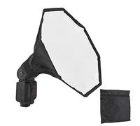Diffuseur de Flash Softbox Universel Mini Portable 30 cm Tissu de Haute qualité Intérieur réfléchissant Bande antidérapante Installation Facile Conception Pliable pour Les