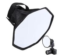 Diffuseur de foudre - Diffuseur DSLR On Camera de 11,81 pouces | Couvercles pour Diffuseurs Speedlight, Déflecteur Court en Nylon Pliable Gris pour Portable