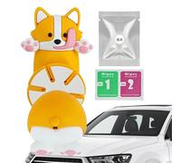 Diffuseur De L'adhérence À L'air De Voiture - Conception De Chiens Mignonne Perfume D'huile Essentielle Pour Le Rétroviseur | Décor De Voiture D'aromathérapie Naturelle, Portable Et À L'épreuve Des Fu
