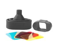 Diffuseur de lumière doux en caoutchouc avec filtre de couleur pour appareil photo clignotant, gestion de la lumière supérieure, snoot portable