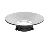 Diffuseur de lumière en alliage d'aluminium pour appareil photo clignotant offrant un grand angle d'éclairage de 120 degrés améliore la réflexion de la lumière
