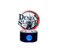 TEKNOFUN - - Licence Officiel Demon Slayer - Réveil Lumineux TANJIRO 20 cm - 2 Modes d'éclairage - Fonctionne avec 3 x AAA/Câble USB (Inclus) - pour Les Enfants dès 6 Ans - 811755