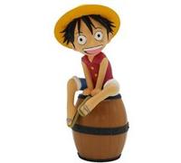 Teknofun Figurine lumineuse Luffy tonneau 24 cm One Piece LED fixe/progressive USB-C/AAA