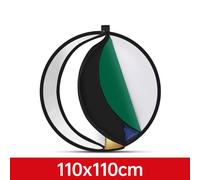 Diffuseur de lumière portable pliable 7 en 1,réflecteur pour studio photo,accessoires de photographie,poignée,couleurs - Type 110cm