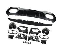 Diffuseur De Pare-Chocs Arrière avec Embout D'échappement pour Mercedes pour Benz W177 pour AMG Line A45 A180 A200 A220 A250 2019 2020 HETEVSCCK