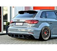 Diffuseur de pare-chocs arrière avec nervures/ailerons pour Audi RS3 8 V Facelift 2017+