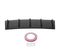 Diffuseur de Pare-Chocs arrière, becquet de diffuseur de lèvre de Pare-Chocs arrière résistant aux intempéries Noir Brillant Universel pour la Modification de Voiture(Cinq Ailes)