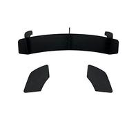 Diffuseur de pare-chocs arrière de voiture noir support d'échappement 3 ailerons séparateur de coffre plaque de spoiler lèvre compatible for VW compatible for Scirocco R 2009-2016